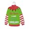 Glitzhome® 13.25" Christmas Elf Sweater Sign Door Hanger